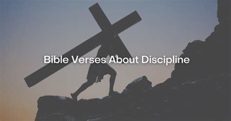 53+ Bible Verses About Discipline