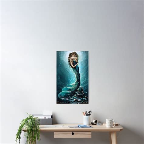 Lesbian Mermaids Kissing In The Ocean Art Board Print For Sale By Theotherteam Redbubble