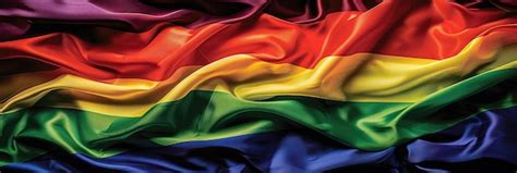 Premium Photo A Colorful Flag With The Rainbow Colors Of Gay Pride