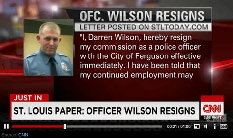 Officer Wilson Resigns  On Imgur