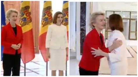 Ursula Von Der Leyen A Ajuns La Pre Edin Ie Maia Sandu I Pre Edinta