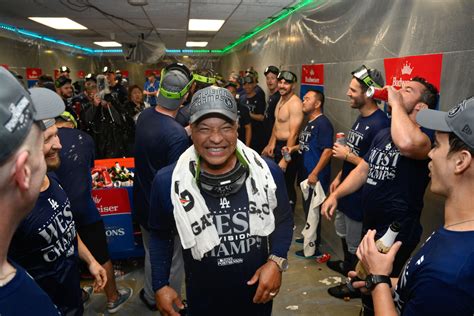 Photos And Candid Moments From The Dodgers Nl West Winning Celebration