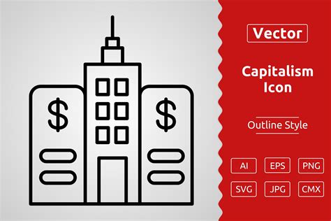 Vector Capitalism Outline Icon Design Graphic by Muhammad Atiq · Creative Fabrica