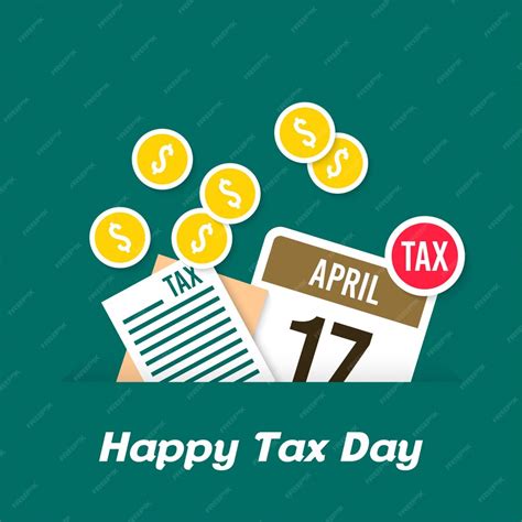 Premium Vector Tax Day Illustration