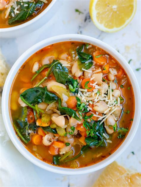 Easy Tuscan White Bean Soup Mediterranean Recipe Cookin With Mima