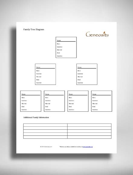 Family Tree Chart - 7+ Examples, How to Make, PDF