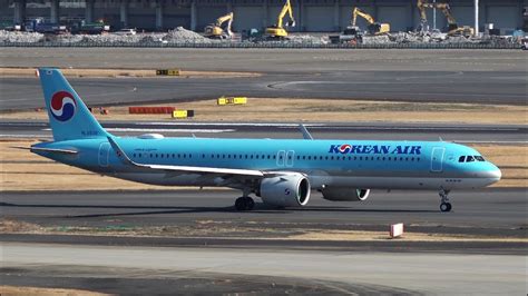 Korean Air Airbus A321neo Hl8506 Haneda Airport Hndrjtt 羽田空港