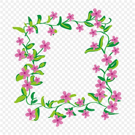 Vine Border Vector Png Images Purple Flower Vine Border Purple Flower