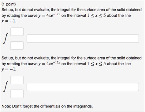 Solved Point Set Up But Do Not Evaluate The Integral Chegg