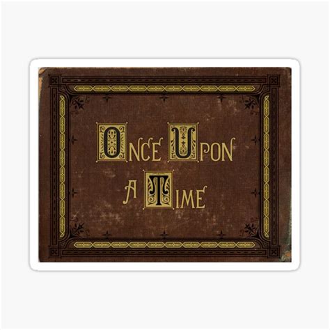 Once Upon A Time Book Sticker For Sale By Butterfliest Redbubble