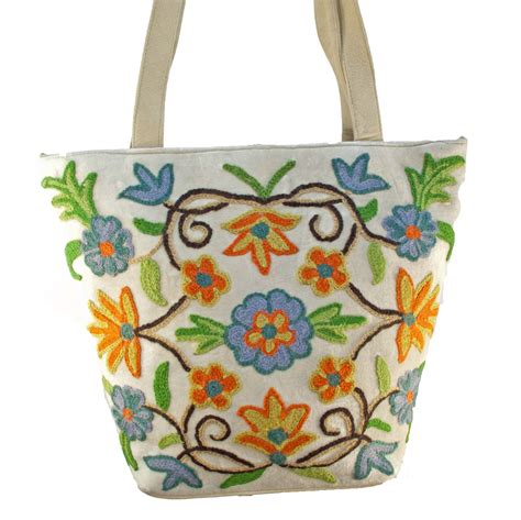 Hand Embroidered Velvet Bag Embroidered Handbag Beautiful Bags