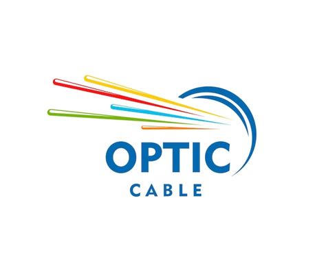 fiber cable logo vectors illustrations    freepik
