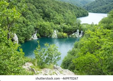 Nacionalni Park Jezera Unesco Plitvice Lakes Stock Photo