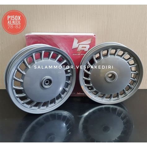 Jual Velg Vespa Ring 10 Vrossi VELOCE AS KECIL Tubeless VADANIUM SILVER