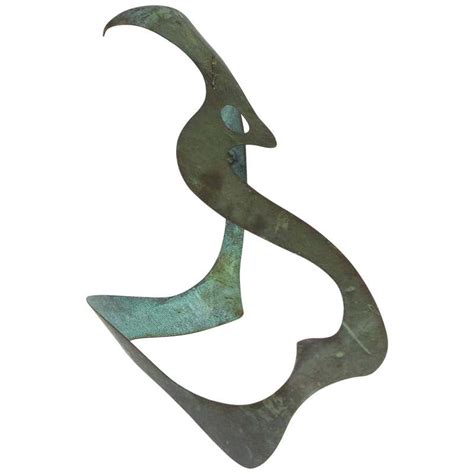 Biomorphic Bronze Hanging Sculpture For Sale At 1stdibs