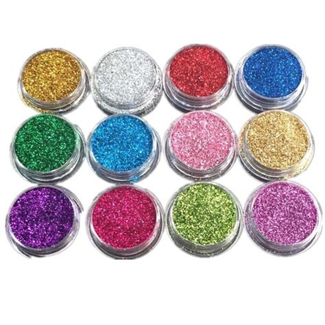 Glitter powder (12 colors) – Craft Supplies