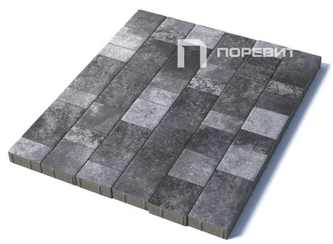 Купить тротуарная плитка старый город, 60 мм, гранит, антрацит в Тюмени ...