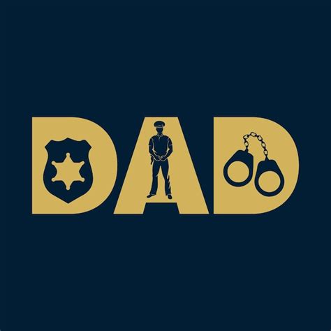 Premium Vector Police Dad T Shirt Design