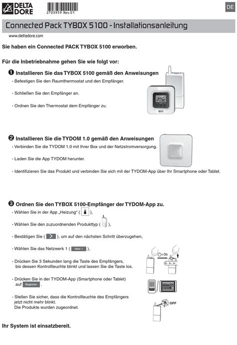 Delta Dore Tybox Installationsanleitung Pdf Herunterladen Manualslib