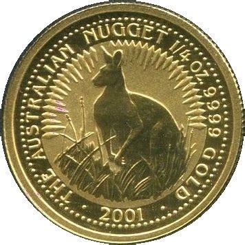 25 Dollars Elizabeth II 4th Portrait Australian Nugget Gold