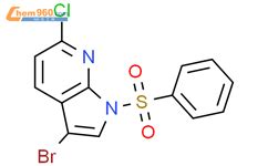 3 Bromo 6 Chloro 1 Phenylsulfonyl 1H Pyrrolo 2 3 B Pyridine 3 Bromo 6