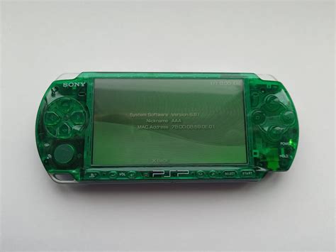 Custom PSP Console Modded With New Clear Green Housing Shell Sony Play