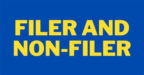 Filer And Non Filer Atl Status Filing Fbr Income Tax Return