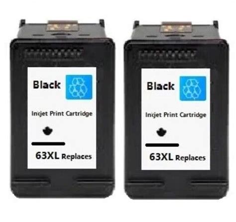 2x 63 Xl Ink Cartridges For Hp Officejet 3830 4650 4655 5255 Envy 4512 4516 4520 Ebay