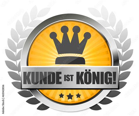 Kunde ist König Button Icon Stock Illustration Adobe Stock