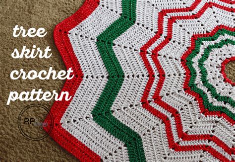 Free Printable Crochet Christmas Tree Skirt Pattern