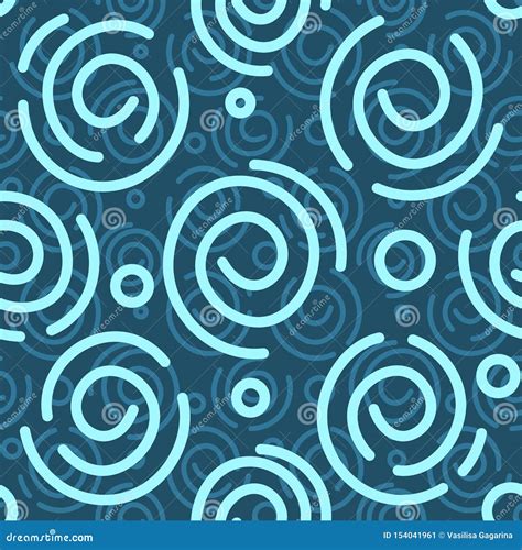 Fundo Espiral Azul E Branco Abstrato Vector O Teste Padr O Sem Emenda