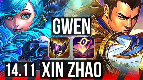 Gwen Vs Xin Zhao Top Godlike Games Kr Challenger