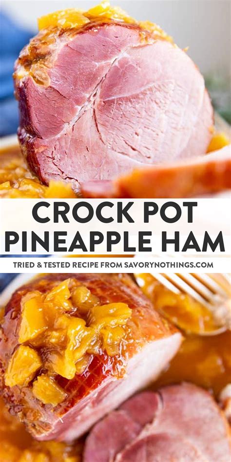 Crockpot Brown Sugar Pineapple Ham Crockpot Recipes Easy Ham Recipes Crockpot Recipes