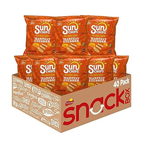 Sunchips Multigrain Harvest Cheddar Healthy Chips Individual Snack