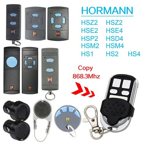 Hormann Hsm Hsz Hse Hse Hsp Hs Hsm Mhz Remote Control