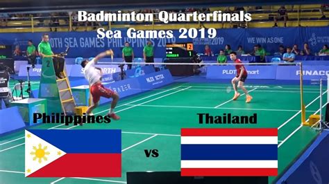 Philippines Vs Thailand Badminton Men S Singles Quarterfinals Sea Games