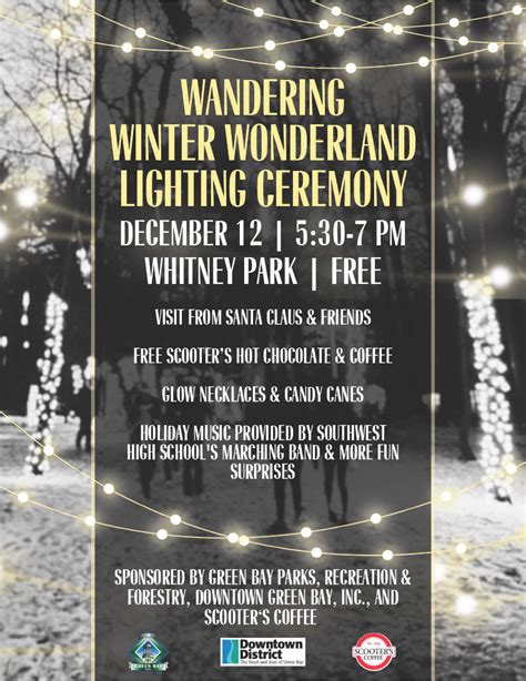 Wandering Winter Wonderland Lighting Ceremony Downtown Green Bay