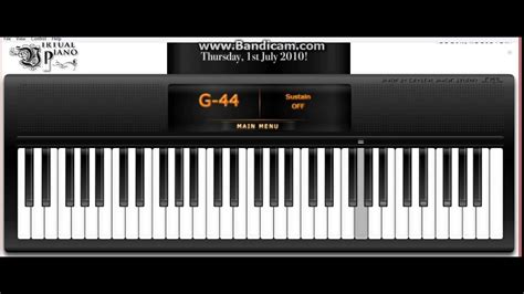 Virtual piano game - institutemyte