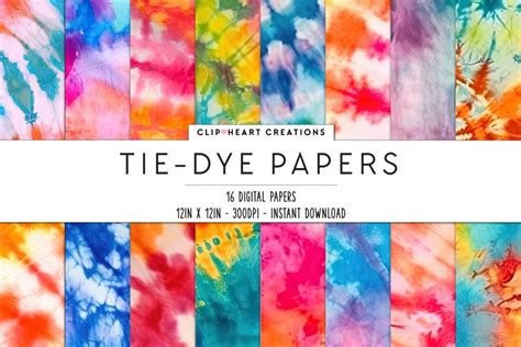 Tie Dye Digital Papers