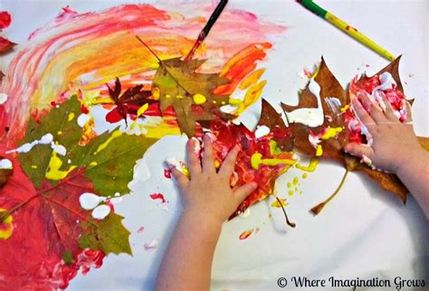 Fall Leaf Painting and DIY Leaf Preservation - Where Imagination Grows