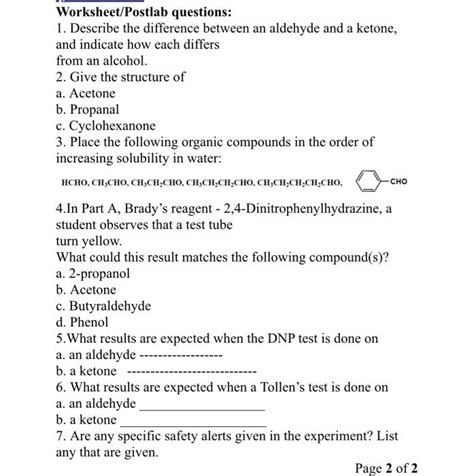 Solved Worksheet Postlab Questions 1 Describe The Chegg