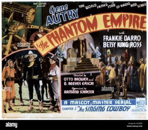 The Phantom Empire Center Left Gene Autry In Chapter 1 The Singing