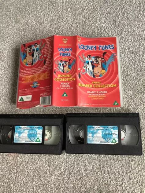 Looney Tunes Special Bumper Collection Double Vhs Video Set 1994 £299