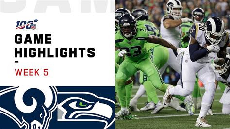 Rams Vs Seahawks Week 5 Highlights Nfl 2019 Youtube