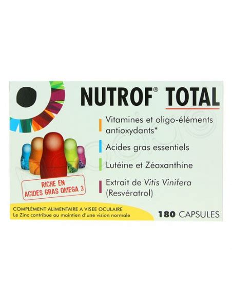 Nutrof Total Compl Ment Alimentaire Vis E Oculaire Archange Pharma