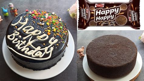 Happy Happy Biscuit Cake In Pressure Cooker Birthday Cake Recipe