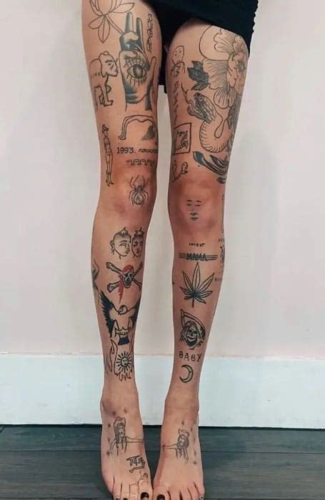 Update More Than 74 Patchwork Tattoos Legs Best In Cdgdbentre