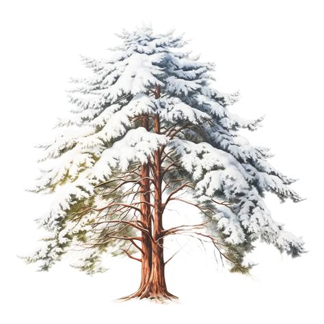 Winter Tree Cedar Snow Winter Tree Cedar Snow Cedar PNG Transparent