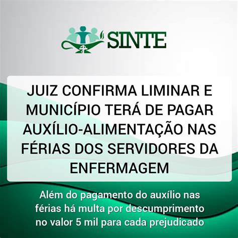 Juiz Confirma Liminar E Munic Pio Ter De Pagar Aux Lio Alimenta O Nas