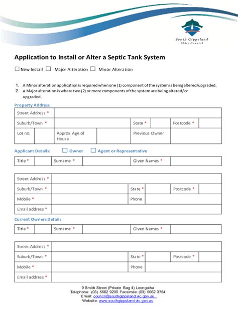 Fillable Online Septic Permits New Construction Repairs And